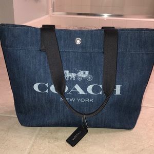 Coach Denim Tote